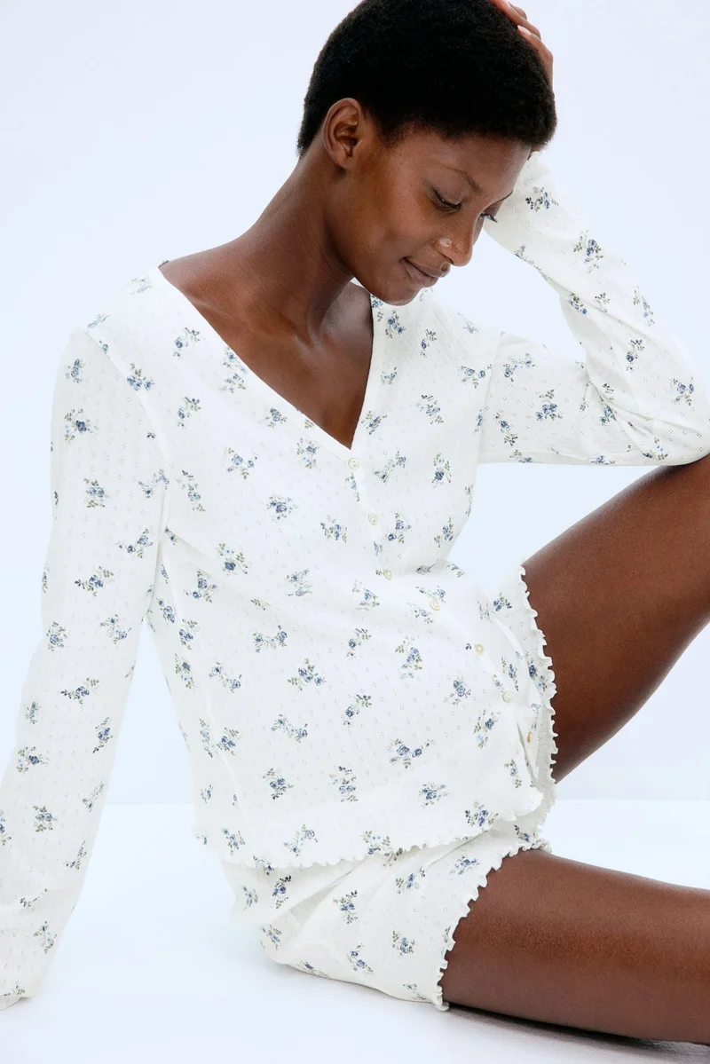 H&M MAMA Pointelle pyjamas