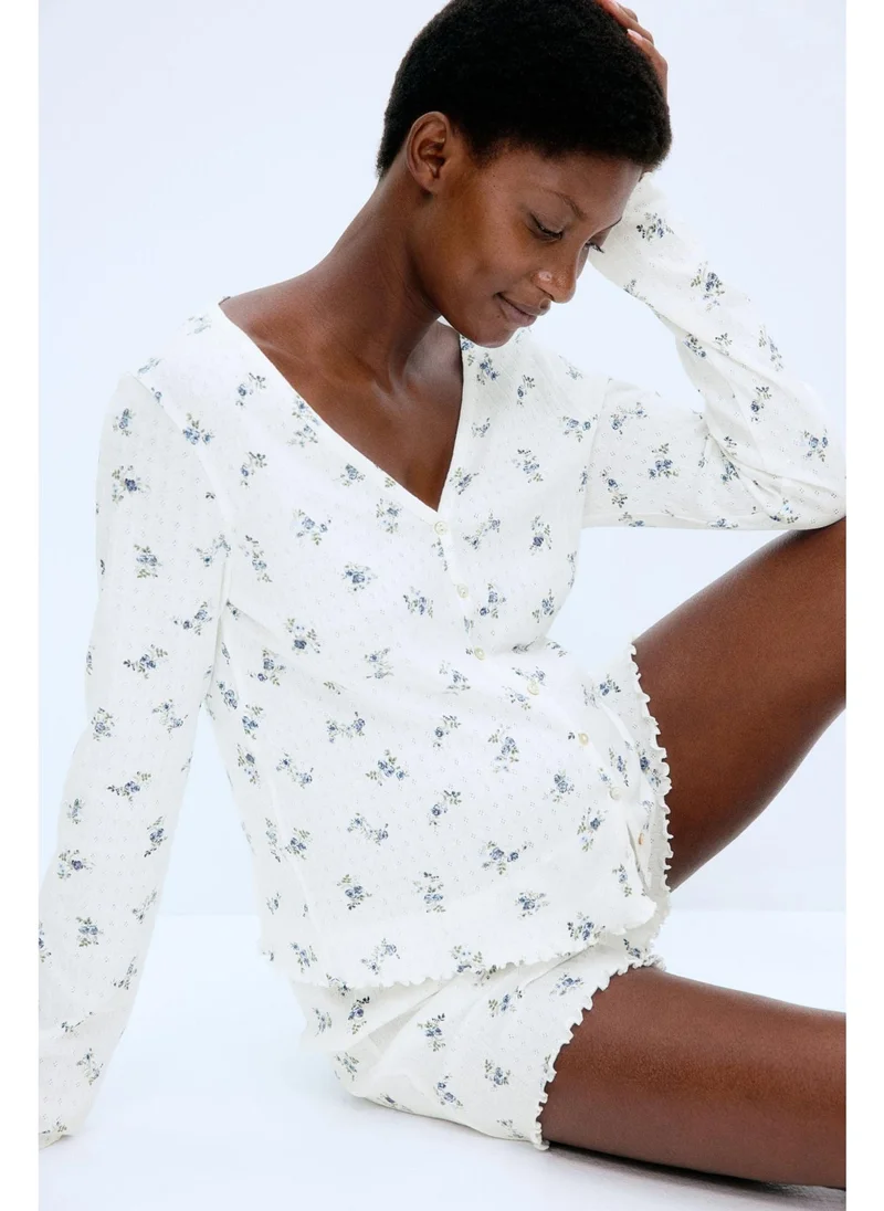 H&M MAMA Pointelle pyjamas