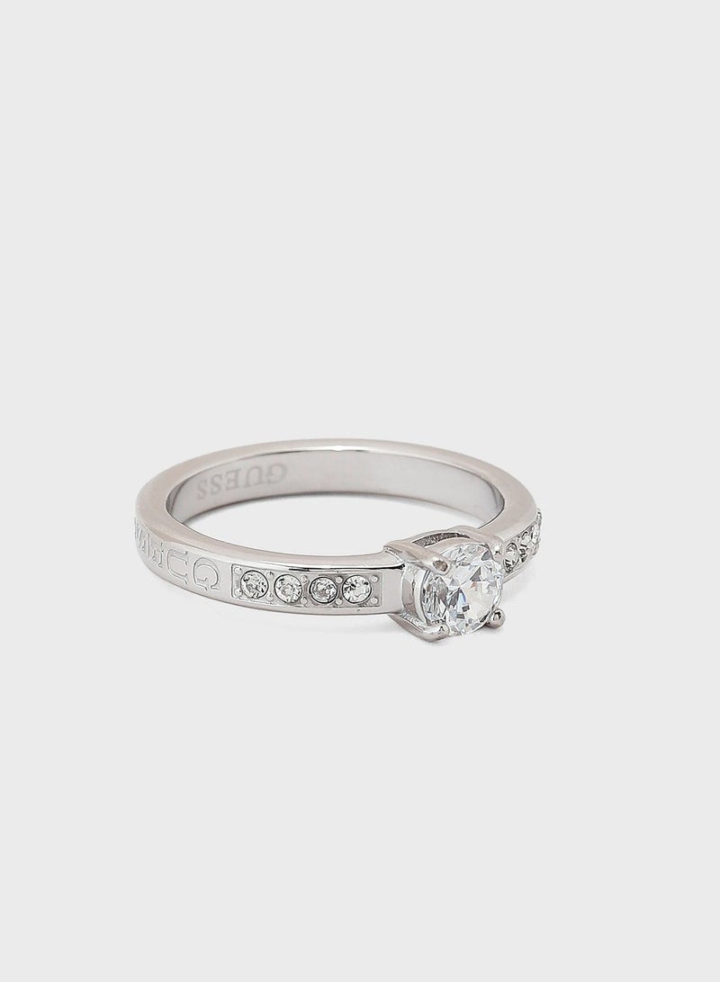 GUESS Solitaire Ring - Image 1