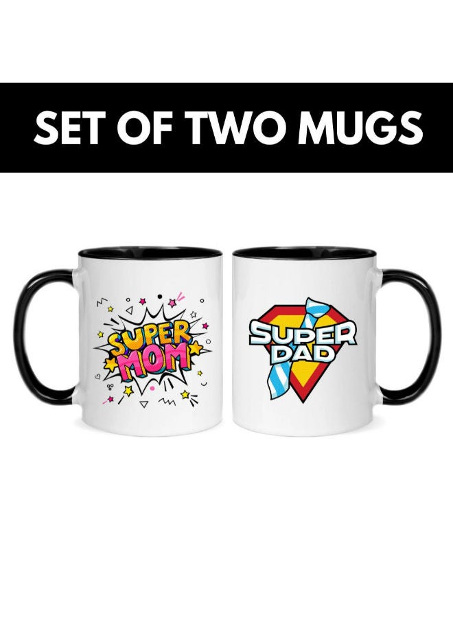 MEC Super Mom Super Dad Set Of  Mug 11oz - Image 1