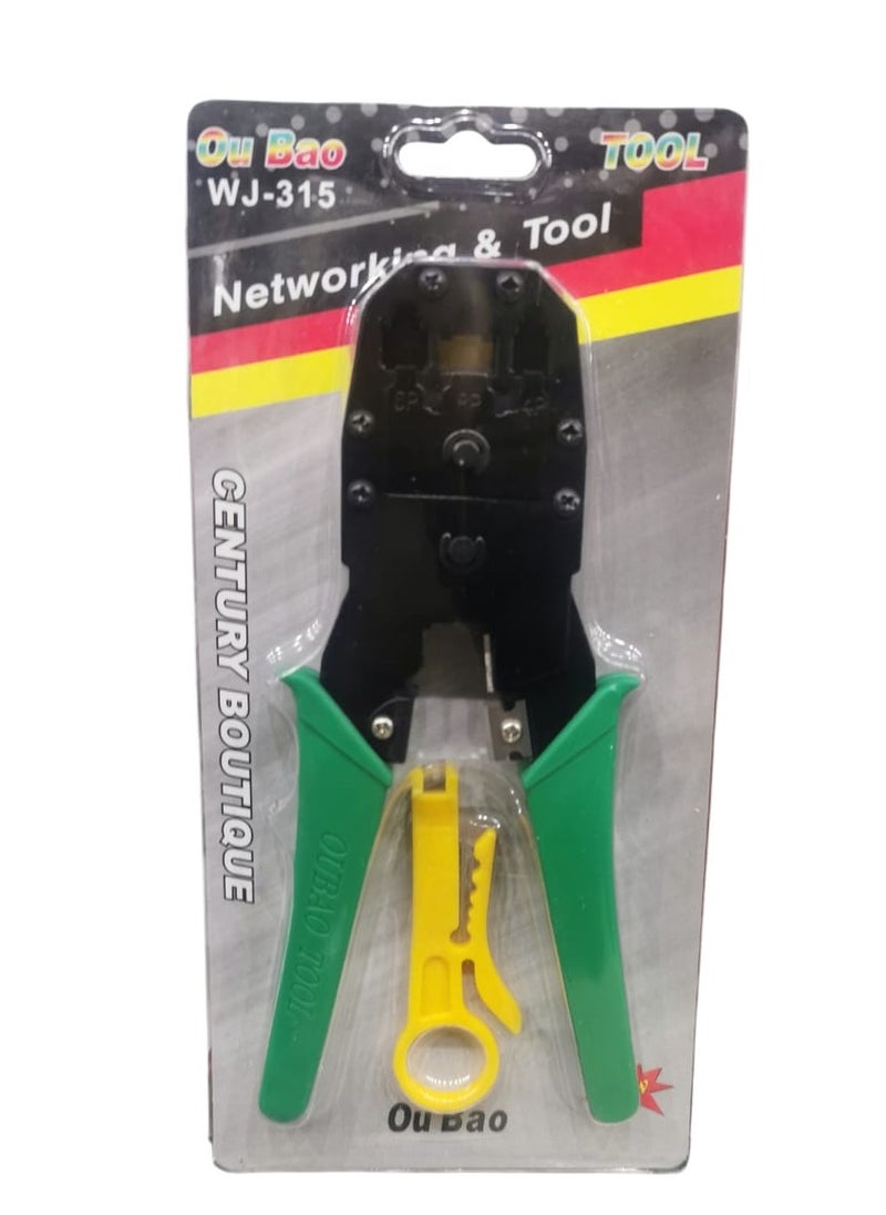 Oubao - Ou Bao araja Wire Cable Crimper Crimp Network Tool kit with Cable Cutter from high-quality magnetic steel wj 315 - Image 1