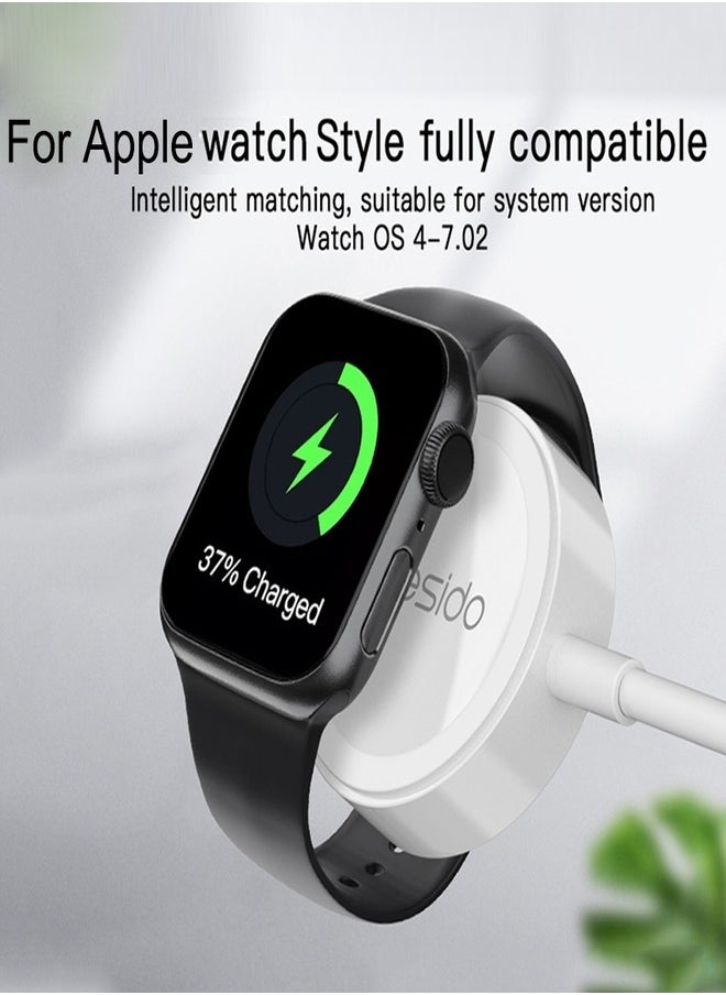 Yesido - Yesido CA69 For Apple Watch USB Magnetic Charger, Cable Length: 1m(White) - Image 1
