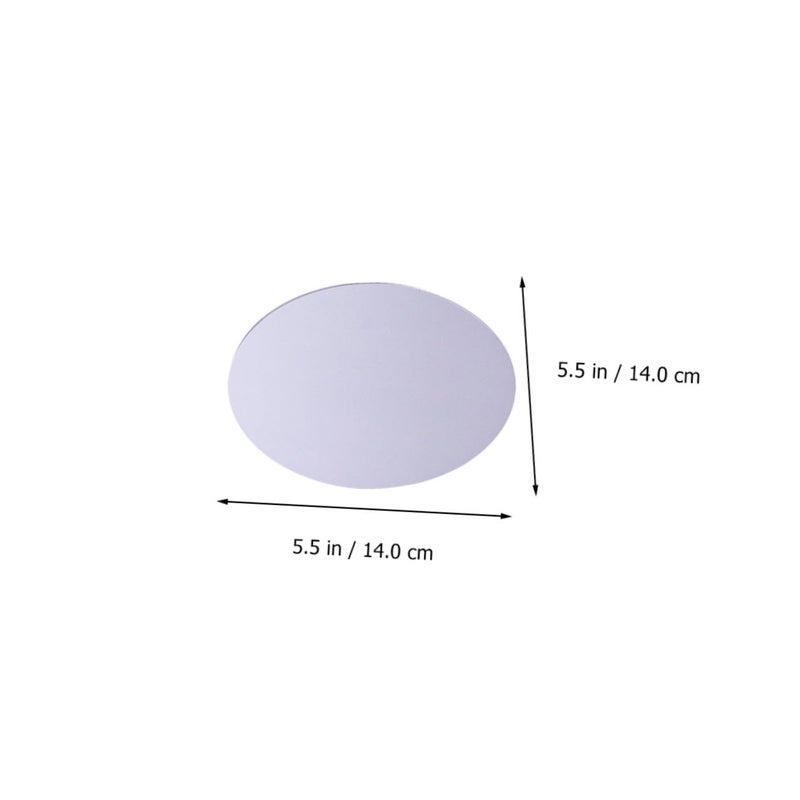 Round Acrylic Mirror 14cm Reflective Photo Props for Jewelry Cosmetic Photography Studio Backdrop - Image 3