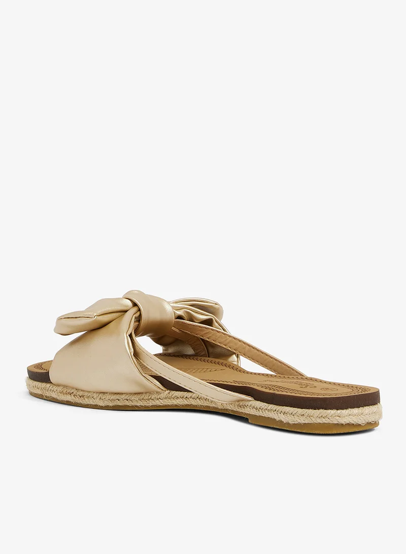 Savannah Collection  Flat Sandal With Bow for Women | Best Price UAE