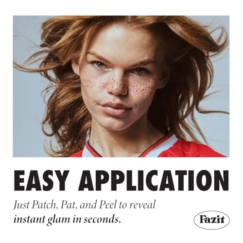 Fazit Beauty Face Makeup Patches - Waterproof Red Speckles - Temporary - 6 Count - Image 3