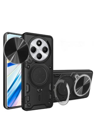 Armor Case for Redmi 14C with Slide Camera Cover, Shockproof Case with [Rotatable Big Ring Kickstand] for Redmi 14C, Black - pzsku/ZA27676F23F2187DBC240Z/45/_/1727683009/ae226646-f29a-4eb2-92b8-85046ee982f4