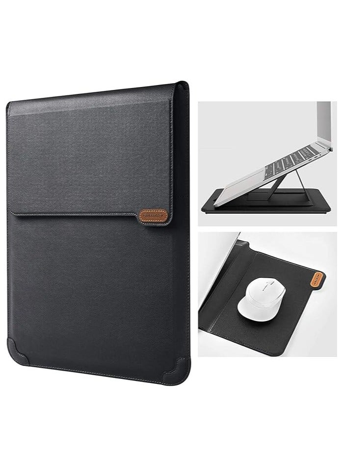 Nillkin 13-14 inch Computer Bag with 2 Adjustable Angle Laptop Stand for MacBook Pro/Air 13,Dell,Chromebook,Surface Book, iPad Pro 12.9, Laptop Sleeve Case with Laptop Stand and Mouse Pad, Black - Image 1