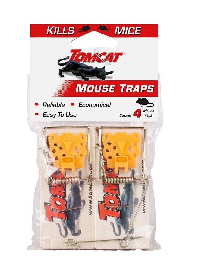 TOMCAT Tomcat Mouse Traps (Wooden), 4 Traps  - Image 2