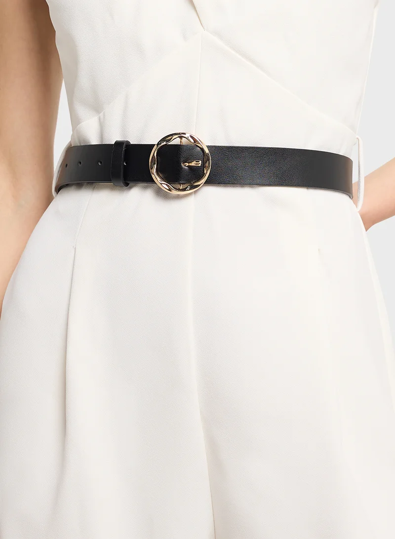 ELLA Round Buckle Belt