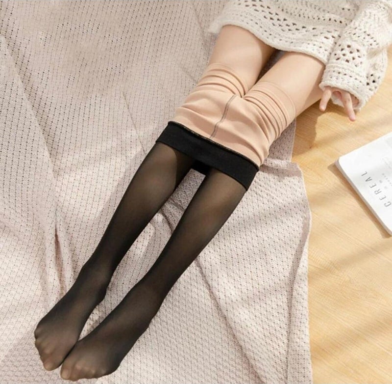 Activforte Women's Black Polar Fleece Thermal Tights  - Image 1