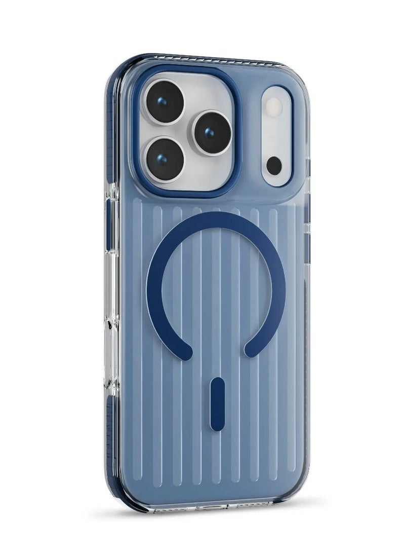 LEVELO iPhone 17 Pro Max MagSafe Case Cabin With 2H Scratch Resistance / Raised Bezels For Camera & Screen / Shock-Resistant-Bumper / Shockproof Corners Back Cover - MidNight Blue - Image 1