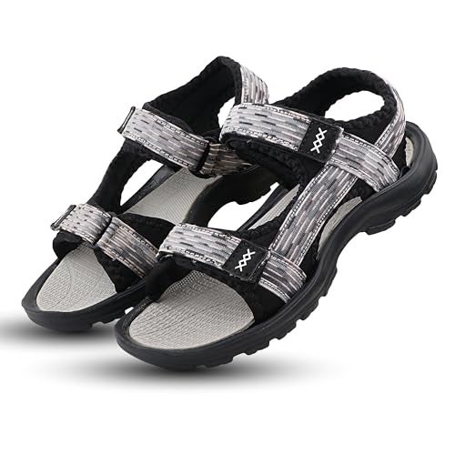 FUEL Women's Everyday Comfort Sandals, Soft Cushioned Flat with Comfortable Anti-Slip Sole, Stylish Daily Use Footwear for Casual Wear(Black-4UK) - Image 5