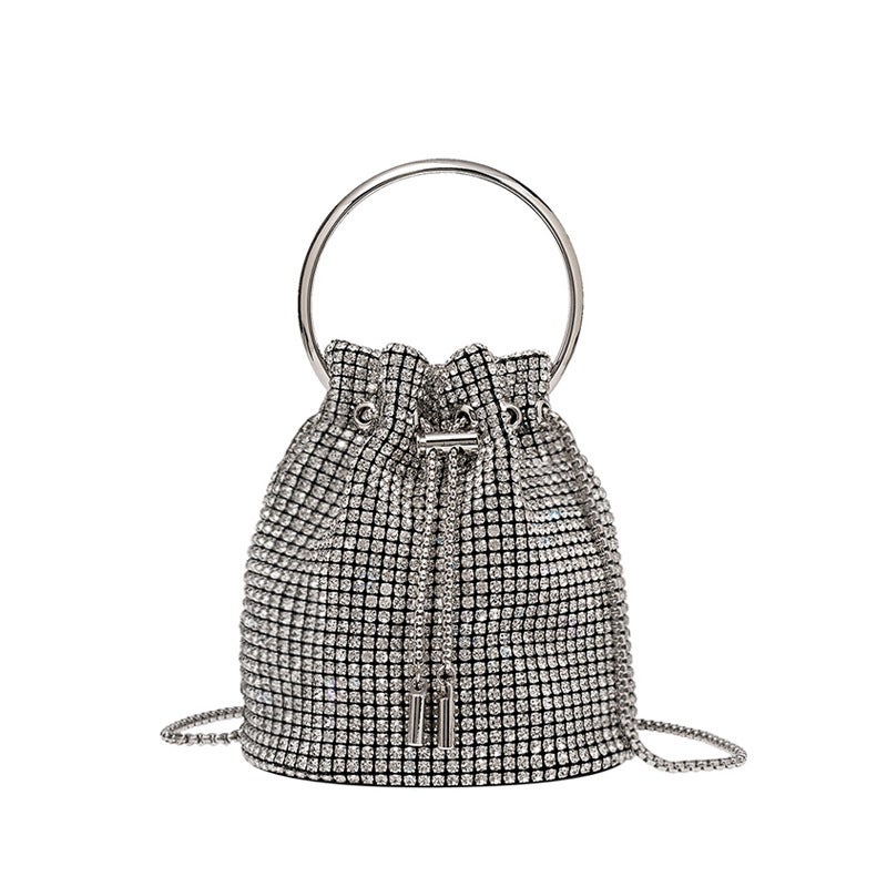 Bright Diamond Net Red Full Diamond Rhinestone Bag For Women 2023 New All-Match Messenger Bag Ins Chain Portable Bucket Bag - Image 1