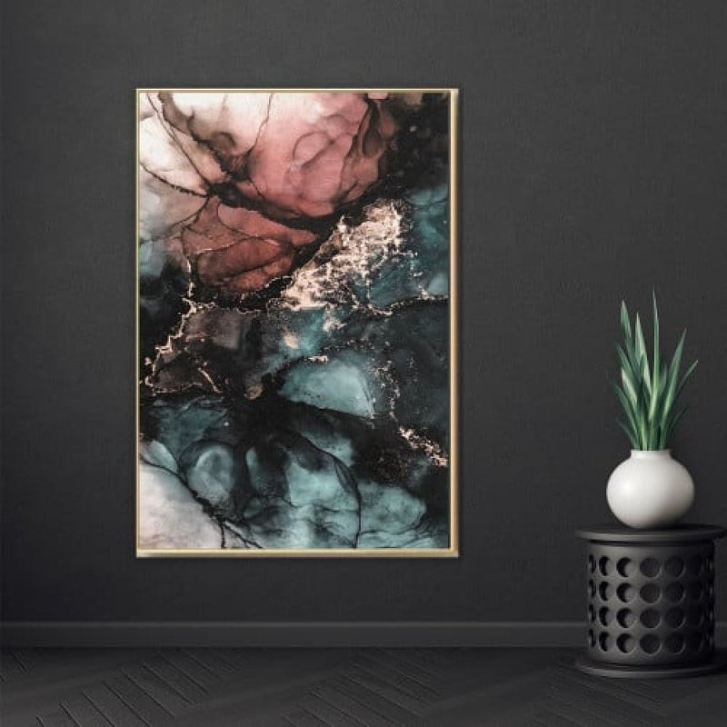 Marktna Modern design canvas painting with a hollow frame, size (60×90), one piece - Image 1