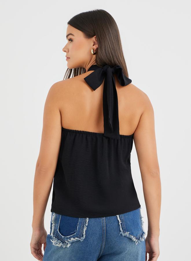 Styli Solid Halter Neck Cami Top - Image 5