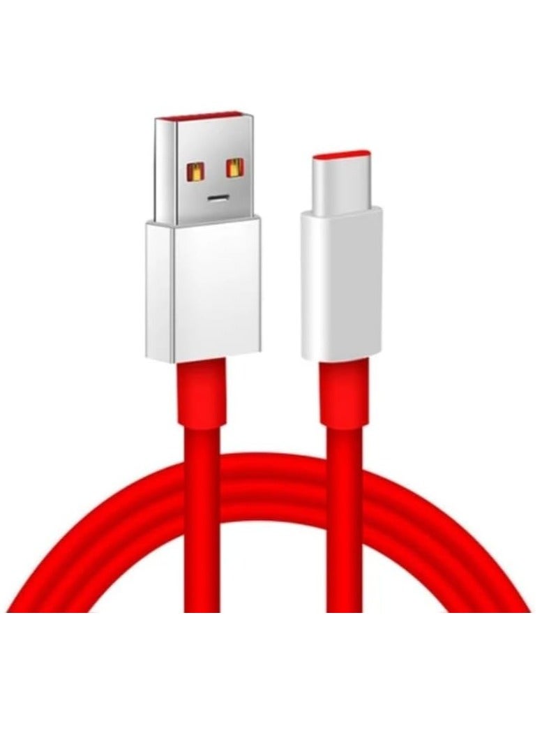 ELTRAZONE "Premium Red USB Type-C Cable – Rapid Charging for OnePlus 7T, 8, 9, 10R, and More" - Image 2