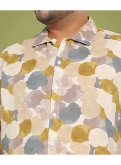Instafab Plus Men's Multicolour Abstract Print Shirt  - Image 5