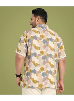 Instafab Plus Men's Multicolour Abstract Print Shirt  - Image 3