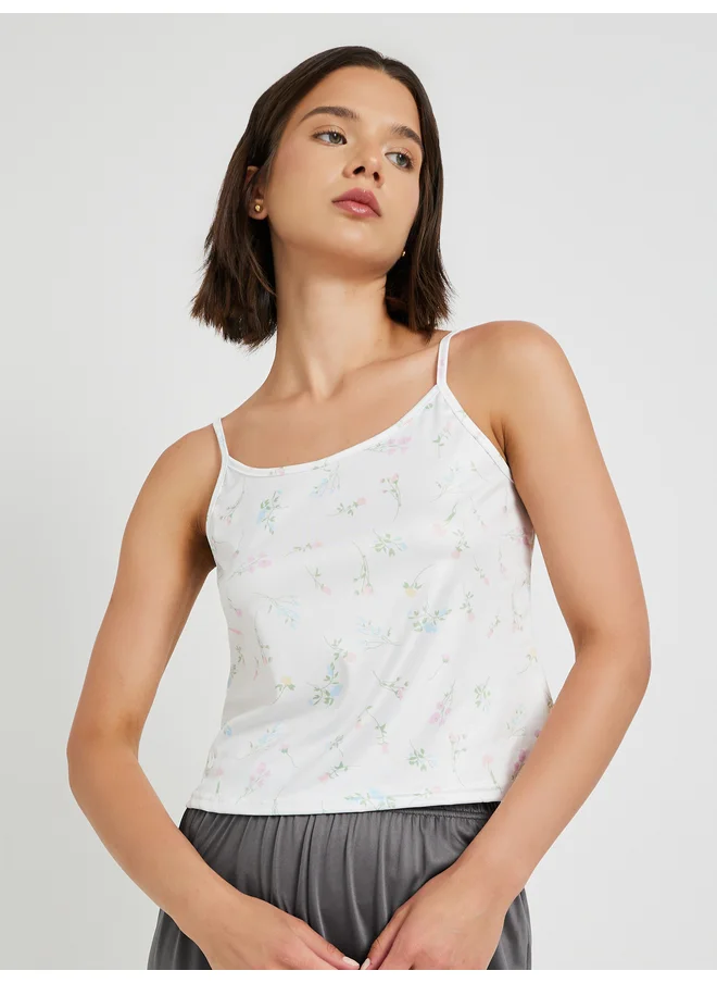 Take Two Take Two Printed Strappy Regular Fit Cami and Pyjama Set