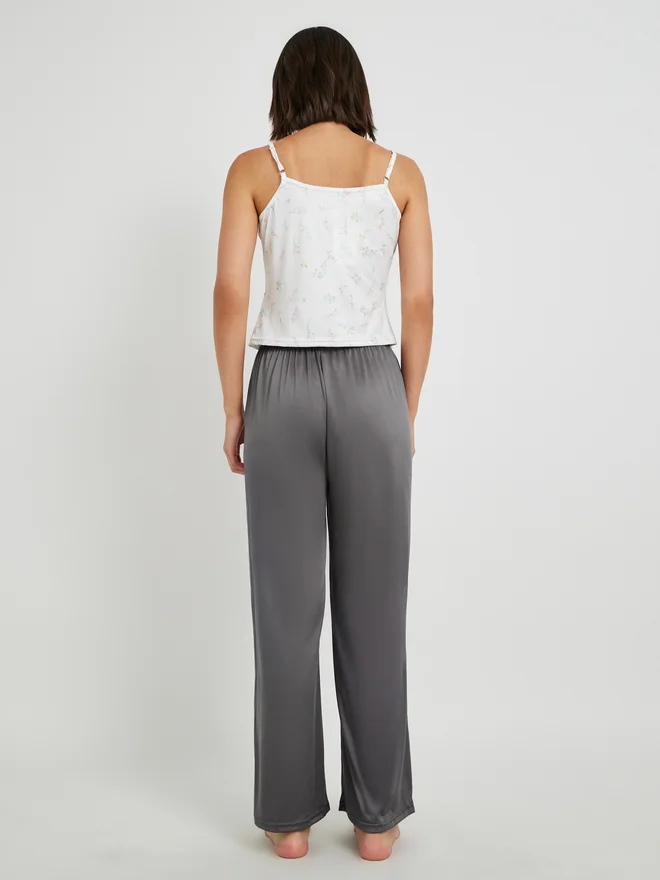 Take Two Take Two Printed Strappy Regular Fit Cami and Pyjama Set