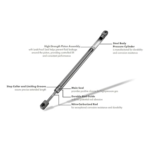 SCHNORKEL 2Pcs 22.28 In Rear Back Lift Supports Compatible With FORD 2003-2017 EXPEDITION liftgate tailgate Hatch trunk Struts 03 04 05 06 07 08 09 10 11 12 13 14 15 16 17 - Image 3
