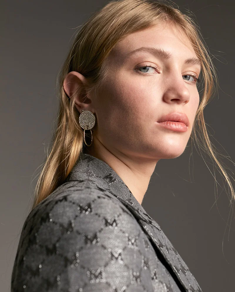 Lola Casademunt Jacquard monogram blazer