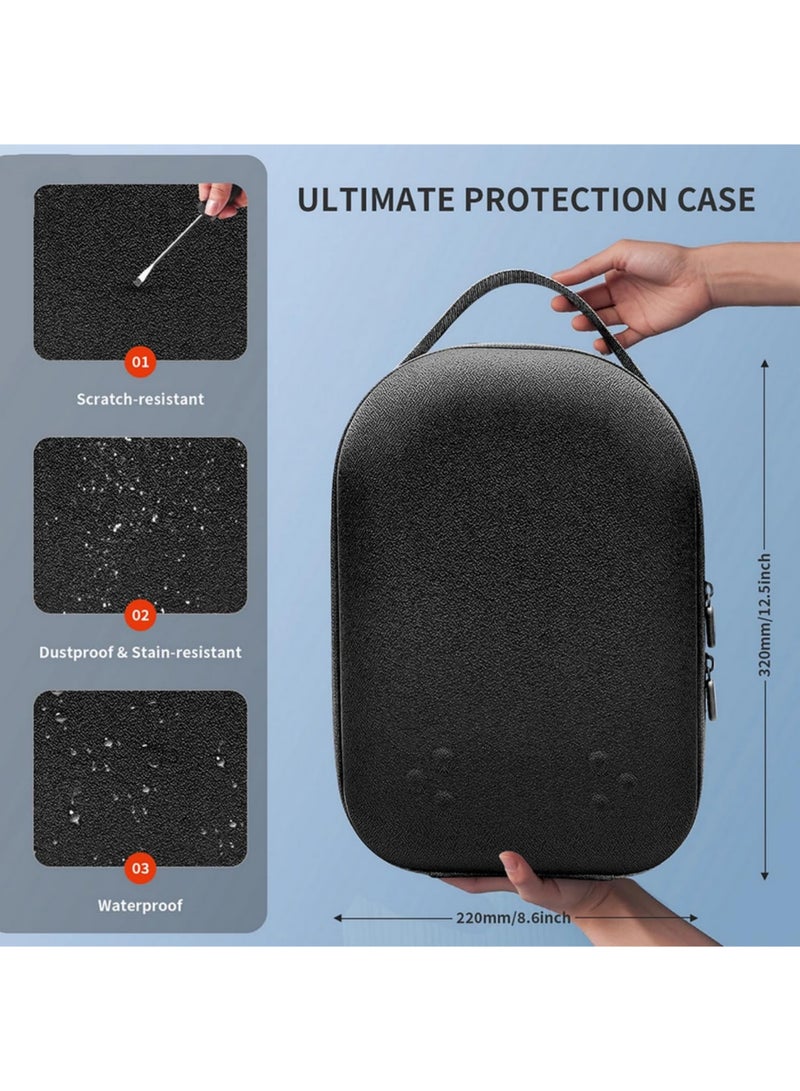 1pcs Storage Case Bag For Meta Quest 3 Portable Carrying Travel Case Hard EVA Storage Box For Meta Quest 3S VR Accessories Black - Image 3