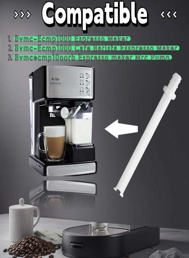 LBJvsKD 162416-000-000 Silicone Tube For Mr Coffee Cafe Barista Replacement Parts - Fits Mr Coffee BVMC-ECMP1000 BVMCECMP1000RB Espresso Milk Frothing Pipe/Coffee Maker Milk Foam Straw (4-Pack) - Image 2