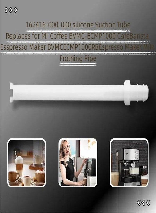LBJvsKD 162416-000-000 Silicone Tube For Mr Coffee Cafe Barista Replacement Parts - Fits Mr Coffee BVMC-ECMP1000 BVMCECMP1000RB Espresso Milk Frothing Pipe/Coffee Maker Milk Foam Straw (4-Pack) - Image 4