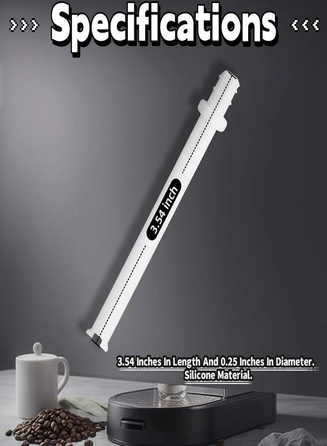 LBJvsKD 162416-000-000 Silicone Tube For Mr Coffee Cafe Barista Replacement Parts - Fits Mr Coffee BVMC-ECMP1000 BVMCECMP1000RB Espresso Milk Frothing Pipe/Coffee Maker Milk Foam Straw (4-Pack) - Image 3