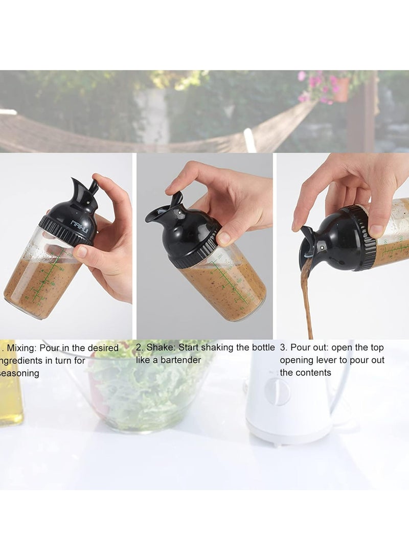 Oasisgalore Salad Dressing Container and Shaker Mixer: SaladMaster Shaker Bottle for Perfect Dressings  - Image 4