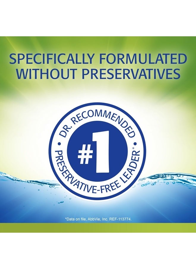 REFRESH - Relieva PF Lubricant Eye Drops, Preservative-Free, 0.01 Fl Oz Single-Use Containers, 30 Count - Image 1