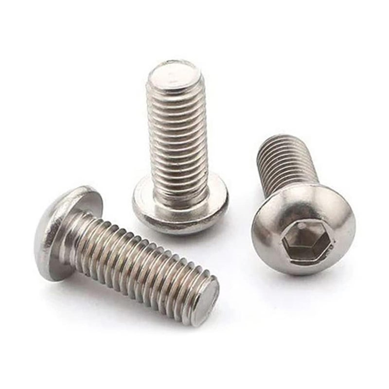 Histure 50 Pcs 1/4-20 x 1 Button Head Socket Cap Bolts Screws,304 Stainless Steel 18-8,Allen Socket Drive,Bright Finish,Fully Machine Thread (1/4-20 x 1-5/8 50pcs) - Image 1