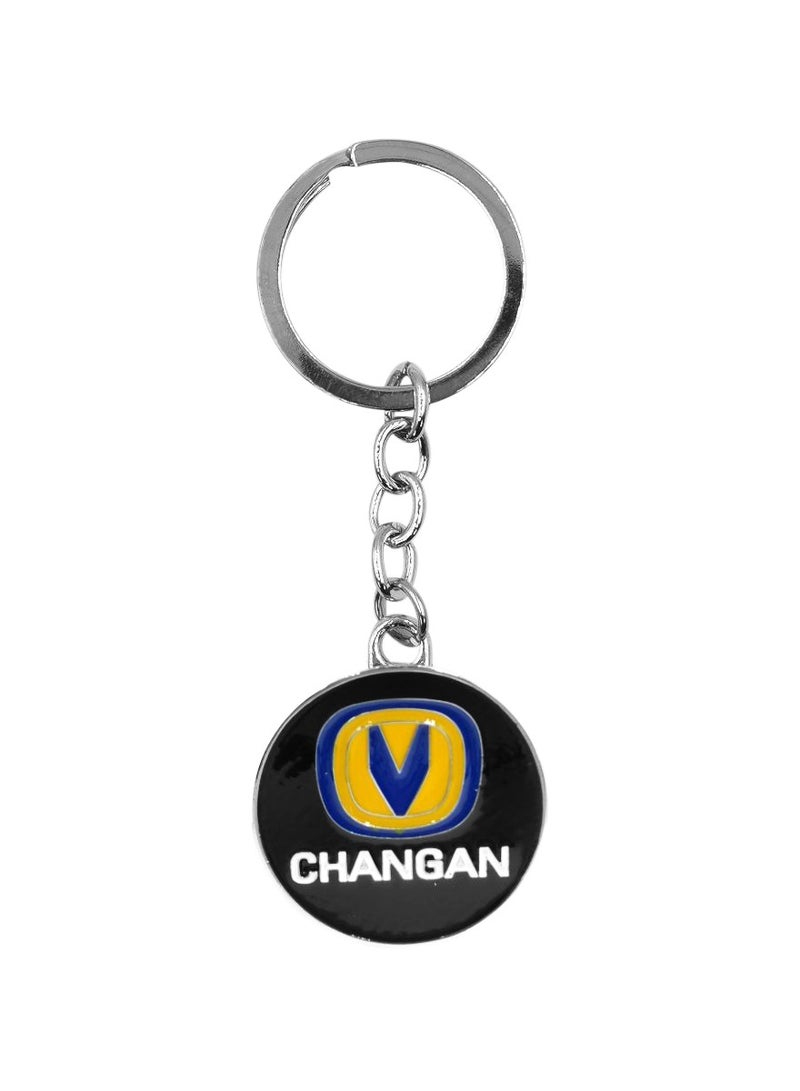 تشانجان CHANGAN سلسلة مفاتيح معدنية للسيارة، شعار سلسلة مفاتيح حلقة مفاتيح للسيارة قطعة واحدة - Image 1