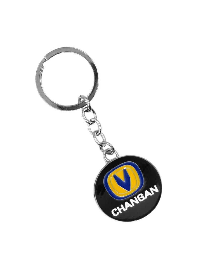 تشانجان CHANGAN سلسلة مفاتيح معدنية للسيارة، شعار سلسلة مفاتيح حلقة مفاتيح للسيارة قطعة واحدة - Image 2
