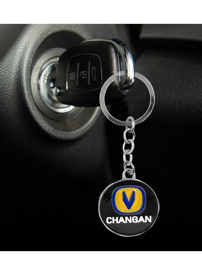 تشانجان CHANGAN سلسلة مفاتيح معدنية للسيارة، شعار سلسلة مفاتيح حلقة مفاتيح للسيارة قطعة واحدة - Image 5