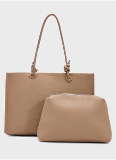 Ginger Knot Detail Large Tote Bag  - Image 1