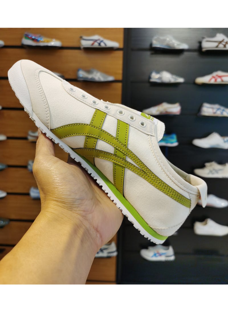 Onitsuka Tiger White and Green MEXICO 66™ SLIP-ON Sneakers  - Image 3
