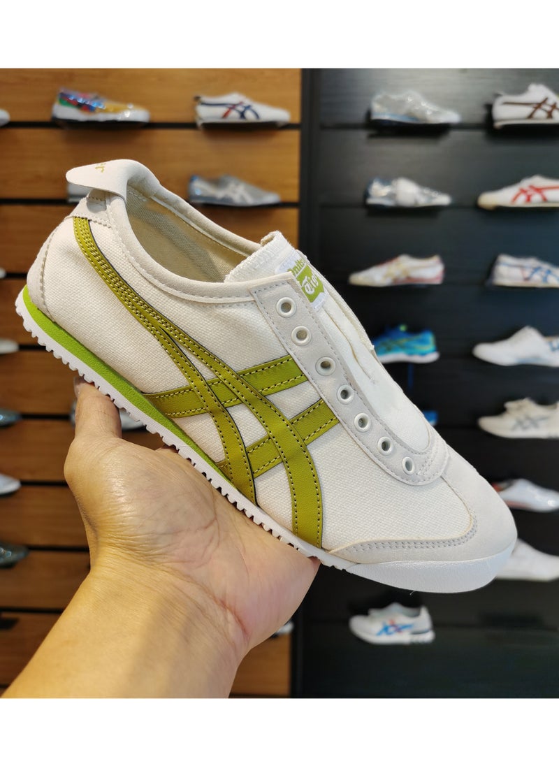 Onitsuka Tiger White and Green MEXICO 66™ SLIP-ON Sneakers  - Image 4