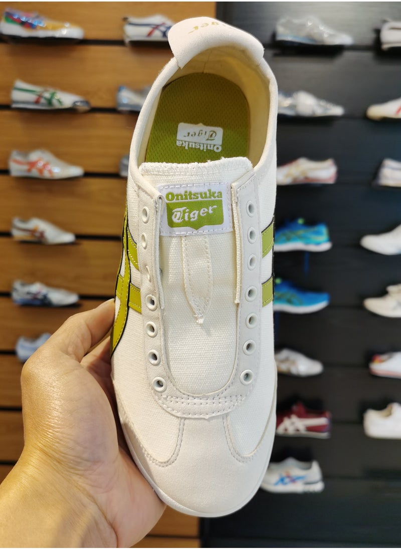 Onitsuka Tiger White and Green MEXICO 66™ SLIP-ON Sneakers  - Image 5