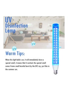 NIBEMINENT E27 UV Light Tube Bulb White/Clear 11.02x1.45inch  - Image 5