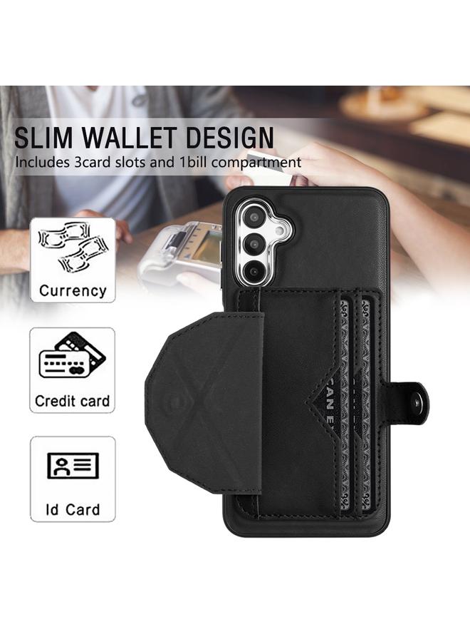 اس-توب جراب هاتف جلدي مقاوم للصدمات لهاتف Samsung Galaxy A54 5G مع حامل بطاقة - Image 4
