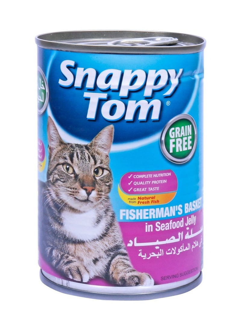 Snappy Tom Grain Free Fisherman'S Basket In Seafood Jelly 400 G 