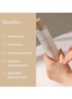 I'M FROM Rice Toner, Milky Toner for Glowing Skin, 77.78% Korean Rice, Glow Essence with Niacinamide, Hydrating for Sensitive, Dry, Dull, Combination Skin, Vegan, Fragrance Free, Glass Skin 150ml  - Image 5