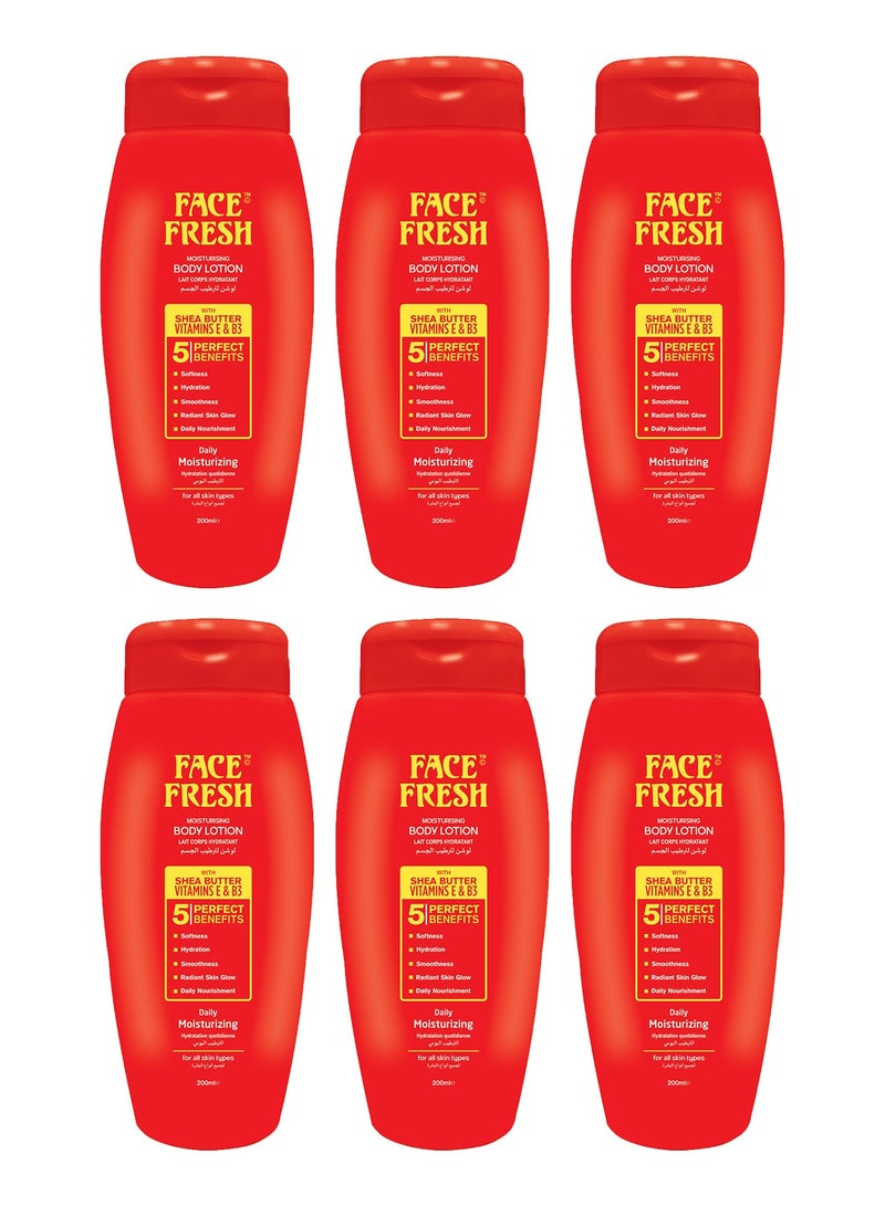 Face Fresh Body Lotion 200ml (Set of 6) - Image 1