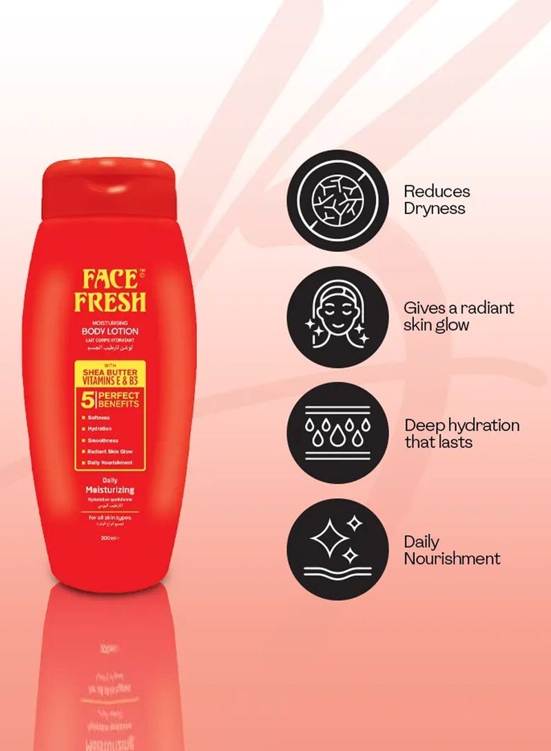 Face Fresh Body Lotion 200ml (Set of 6) - Image 5