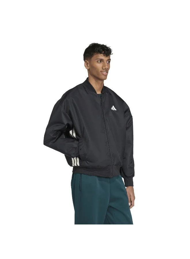 adidas جاكيت بي ام بي ستاديوم للرجال أسود