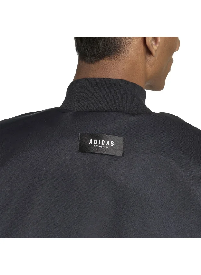 adidas جاكيت بي ام بي ستاديوم للرجال أسود