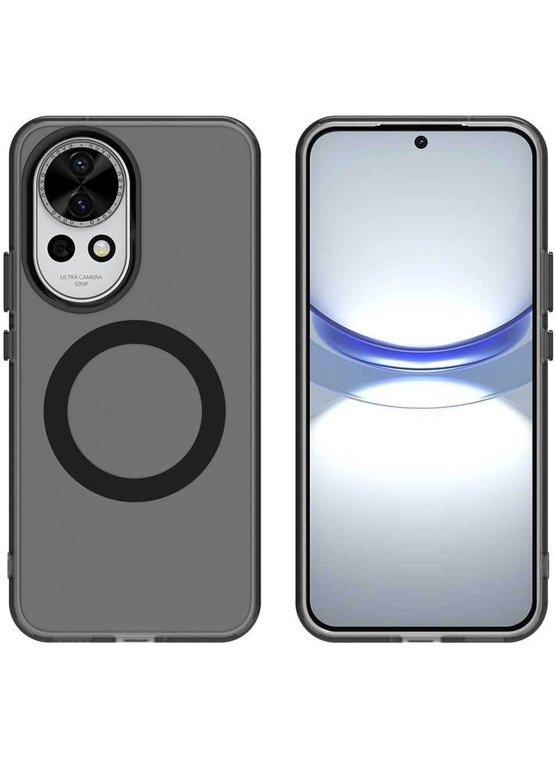 general Case for Huawei Nova 13, Compatible with Magnetic Charging, Ultra-thin Matte Translucent Anti-shock Rigid PC Case, Soft Silicone TPU Bumper Cover - Image 2