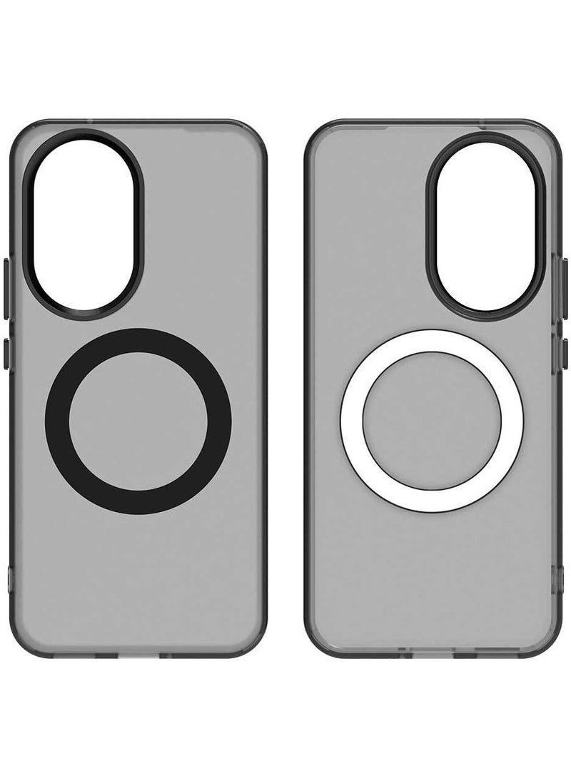 general Case for Huawei Nova 13, Compatible with Magnetic Charging, Ultra-thin Matte Translucent Anti-shock Rigid PC Case, Soft Silicone TPU Bumper Cover - Image 3